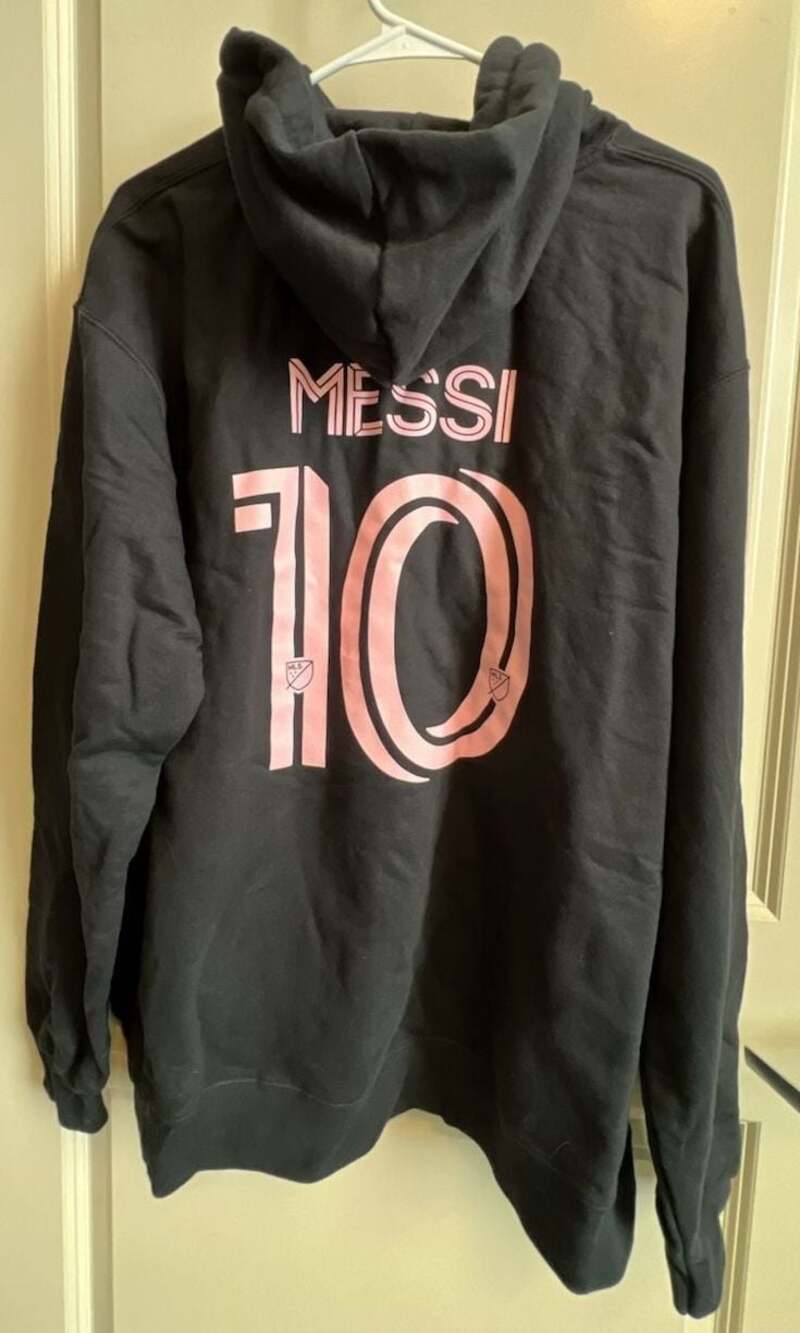 💥💥Inter Miami CF Lionel Messi 10 Hoodie Black Size XL